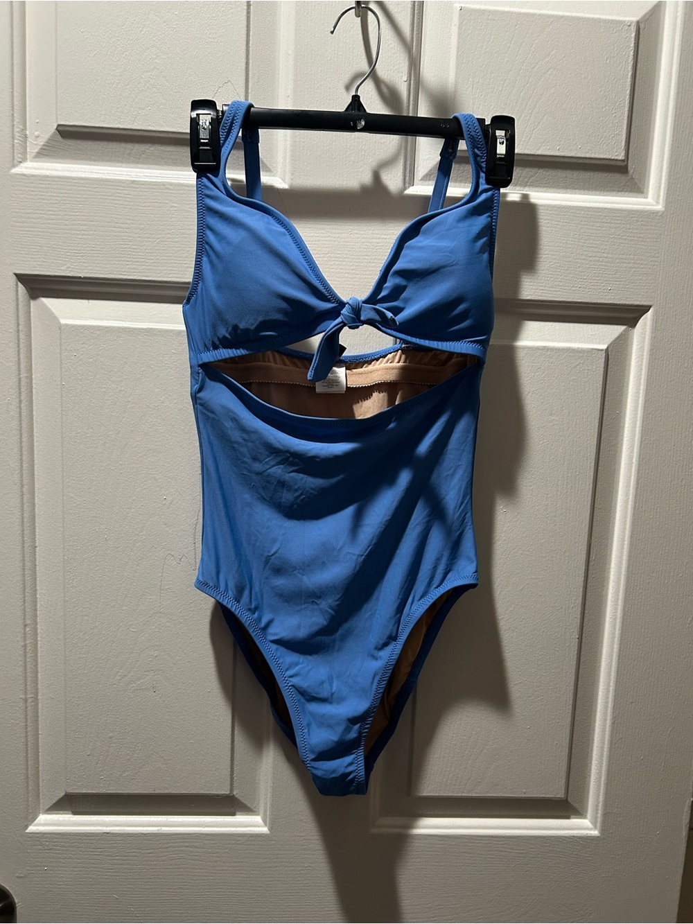 J.Crew Tie-front Cutout One-piece Swimsuit in Blue Size 6